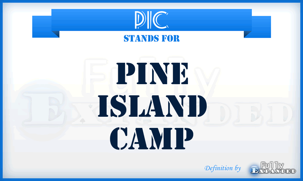 PIC - Pine Island Camp