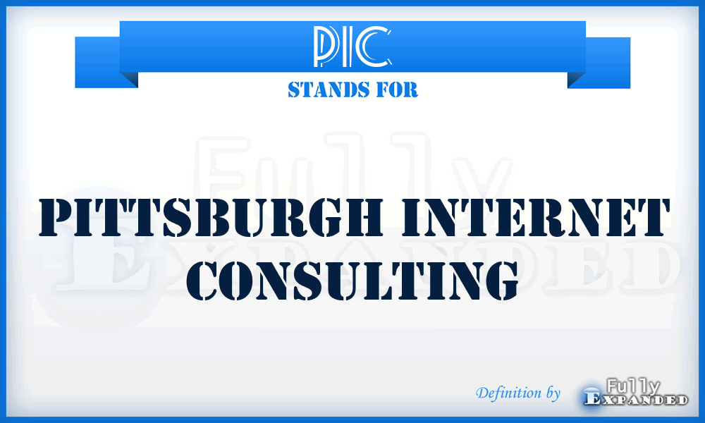PIC - Pittsburgh Internet Consulting
