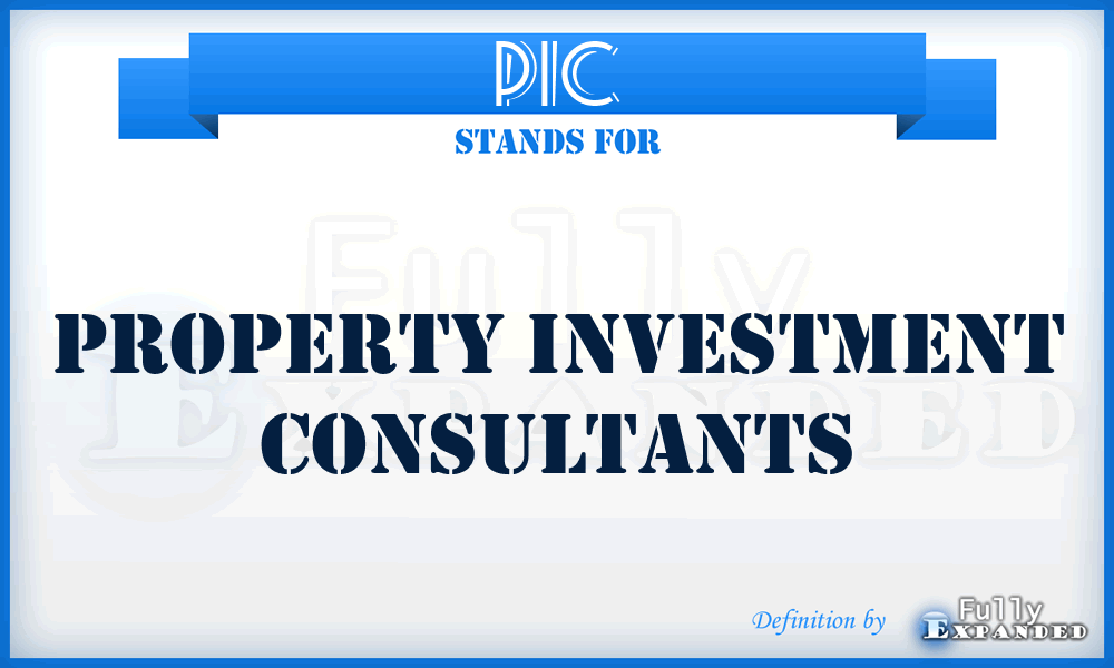 PIC - Property Investment Consultants