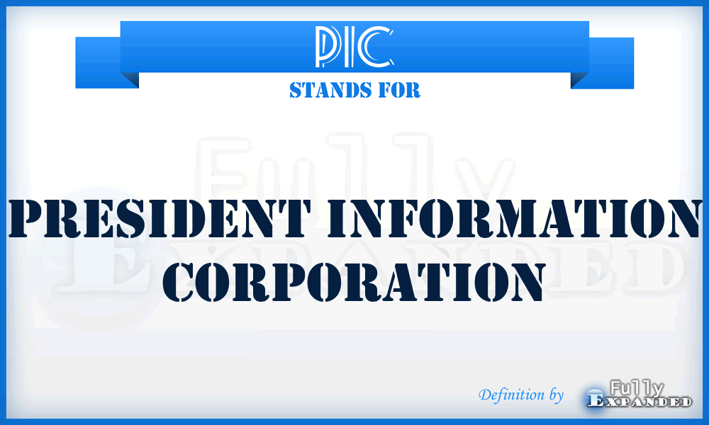 PIC - President Information Corporation