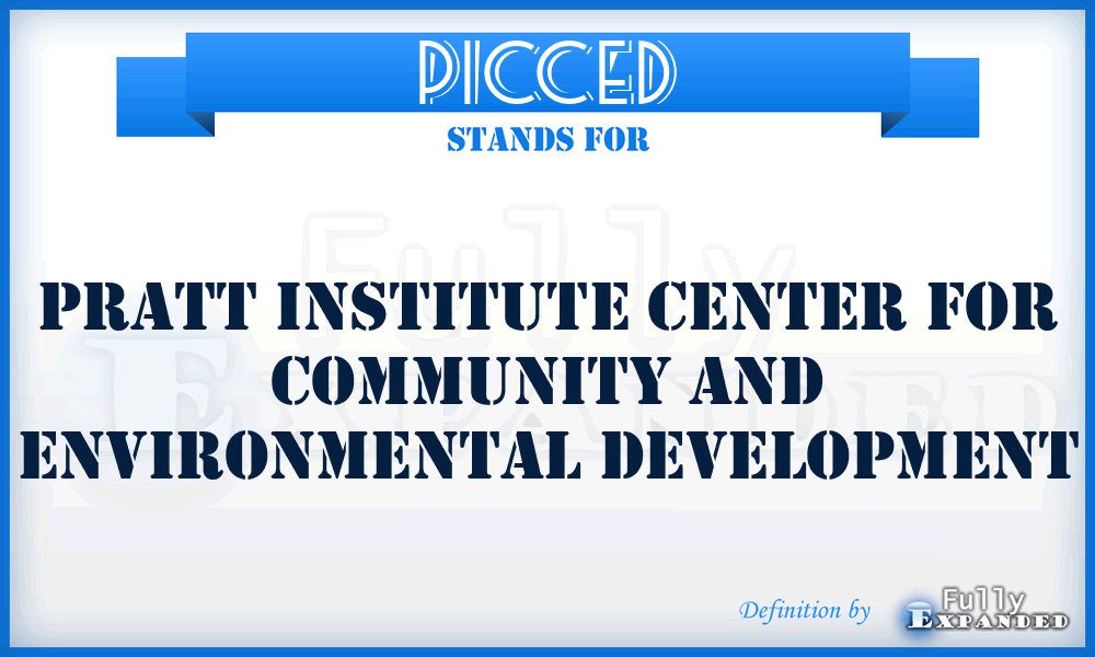 PICCED - Pratt Institute Center for Community and Environmental Development