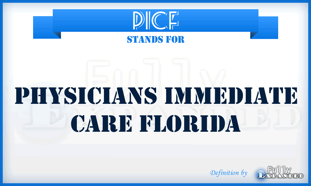 PICF - Physicians Immediate Care Florida
