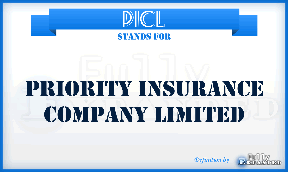 PICL - Priority Insurance Company Limited