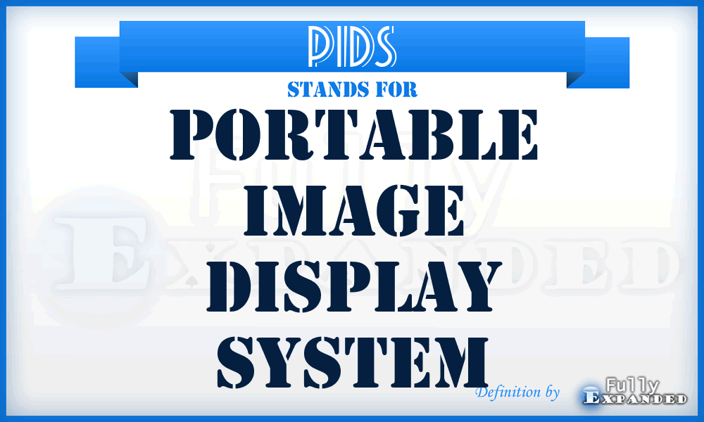 PIDS - Portable Image Display System