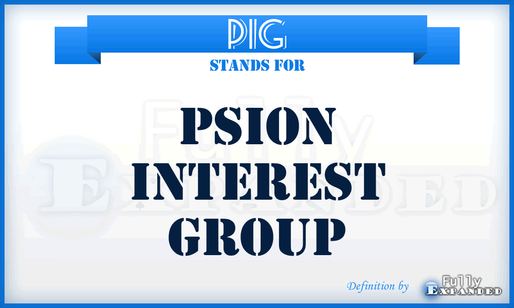 PIG - Psion Interest Group