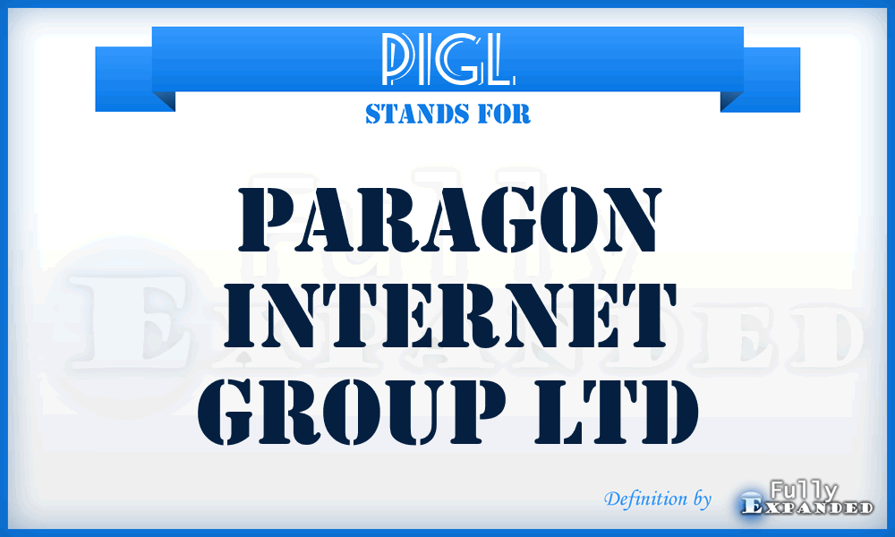 PIGL - Paragon Internet Group Ltd