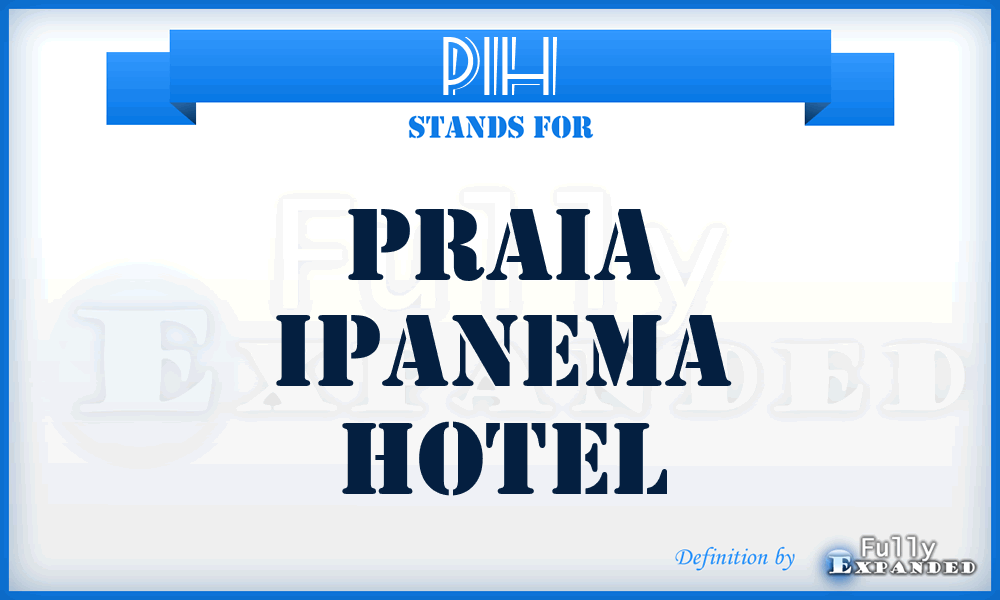 PIH - Praia Ipanema Hotel