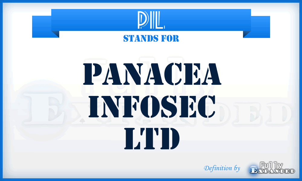 PIL - Panacea Infosec Ltd