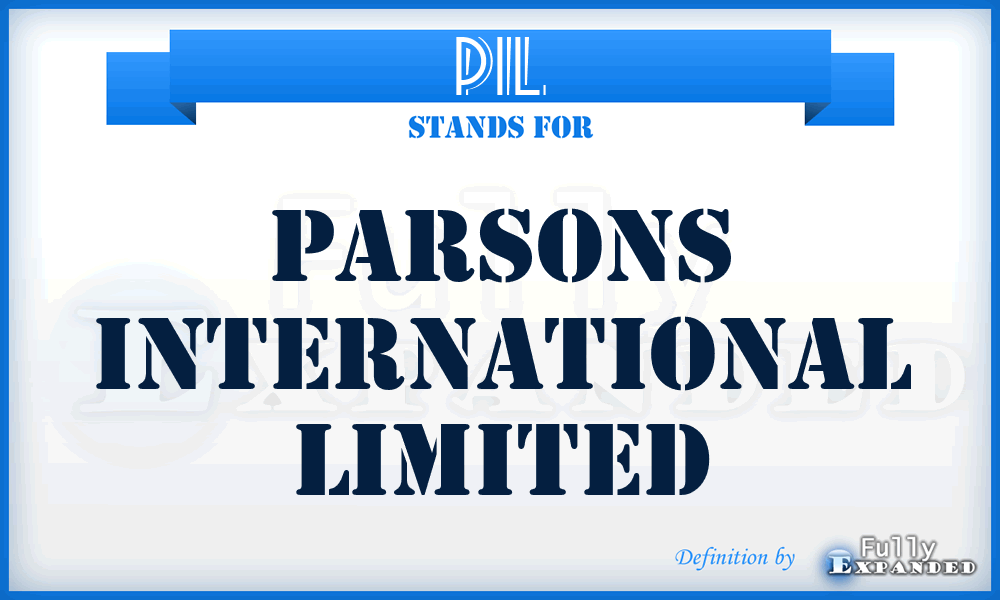 PIL - Parsons International Limited