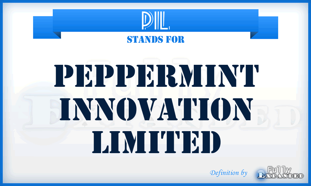 PIL - Peppermint Innovation Limited