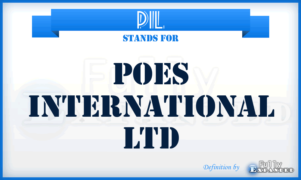 PIL - Poes International Ltd