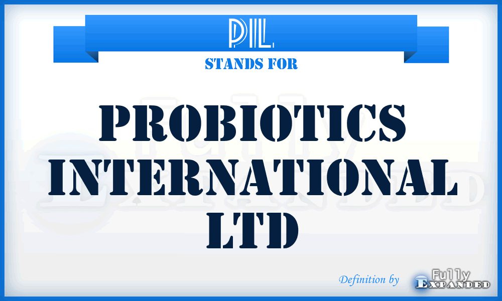 PIL - Probiotics International Ltd