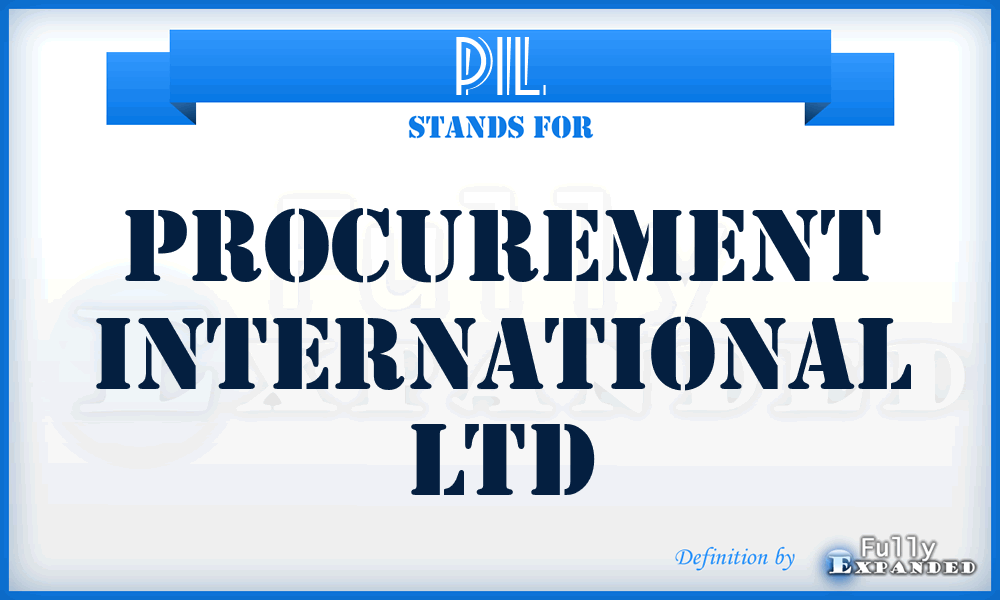 PIL - Procurement International Ltd