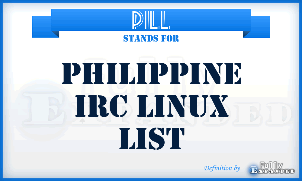 PILL - Philippine Irc Linux List