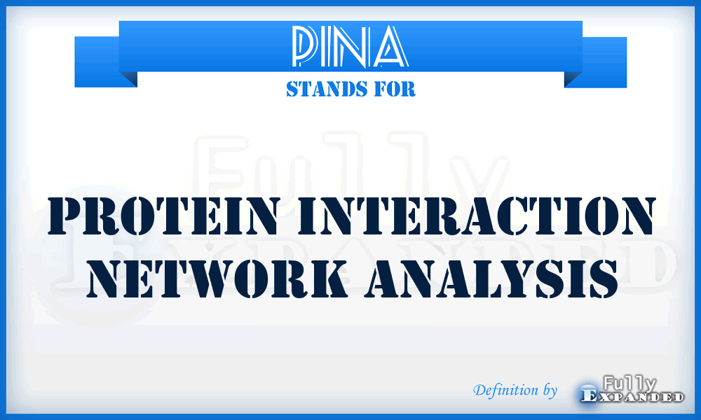PINA - Protein Interaction Network Analysis