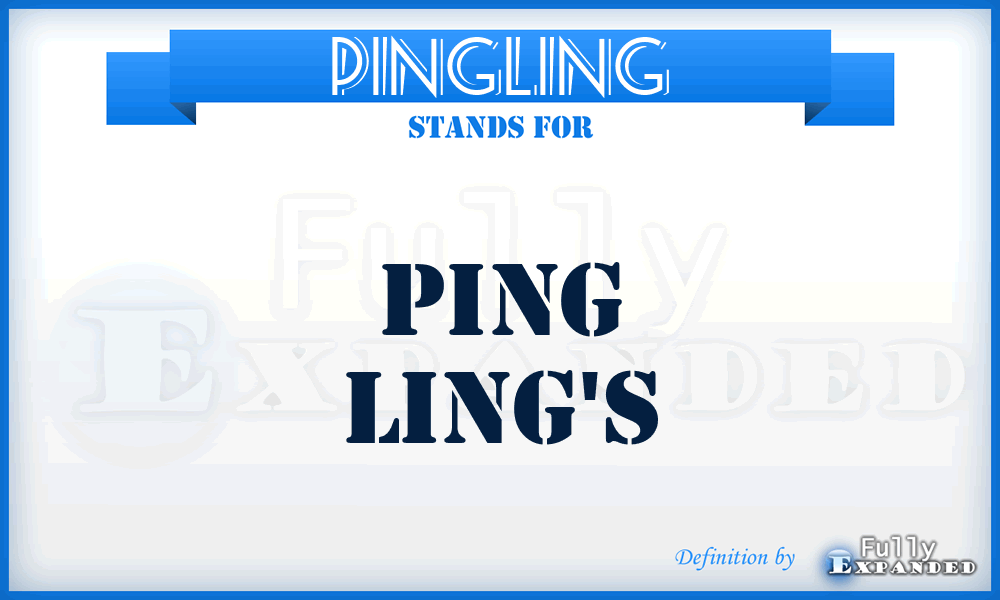 PINGLING - Ping Ling's