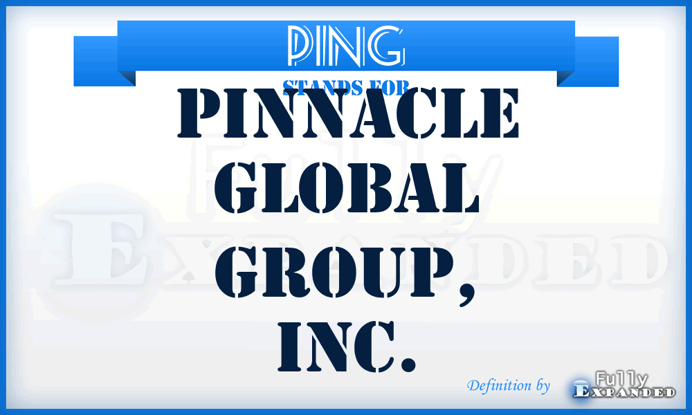 PING - Pinnacle Global Group, Inc.