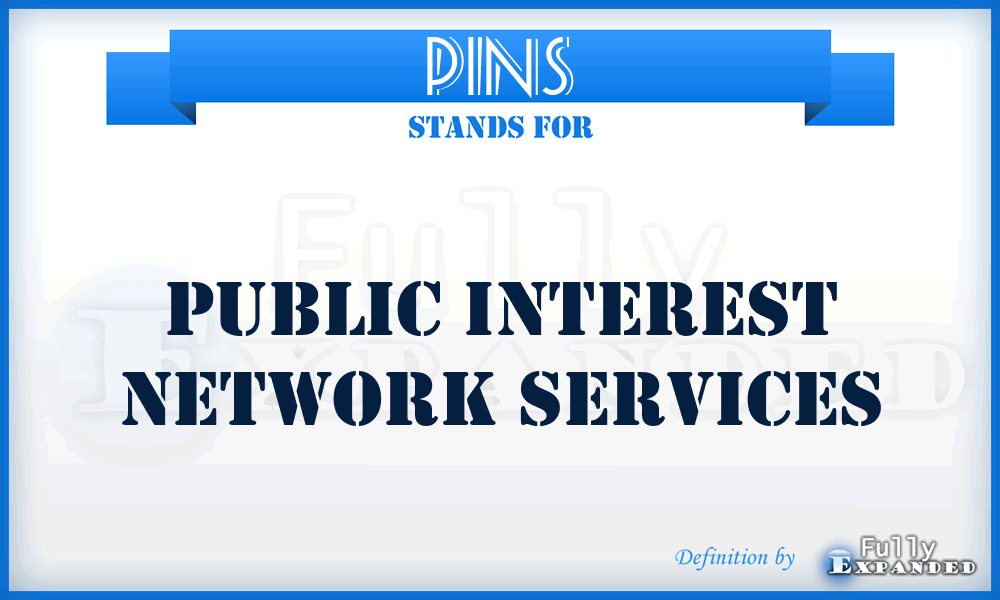 PINS - Public Interest Network Services