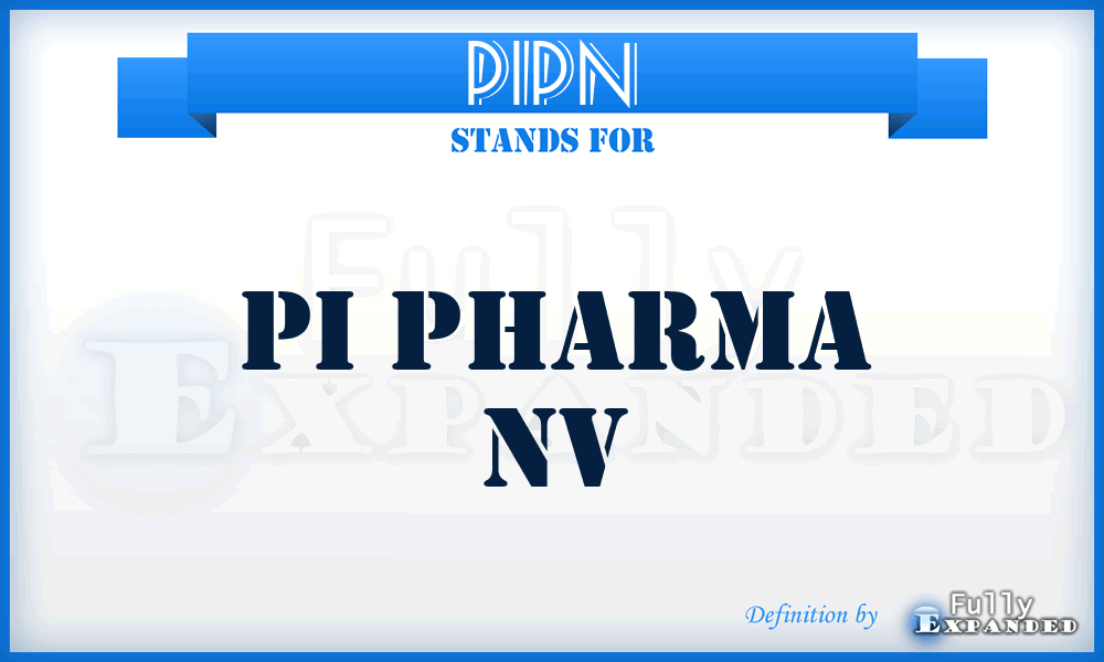 PIPN - PI Pharma Nv