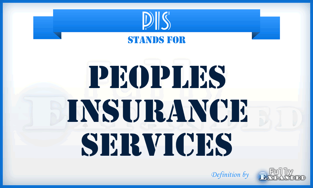 PIS - Peoples Insurance Services