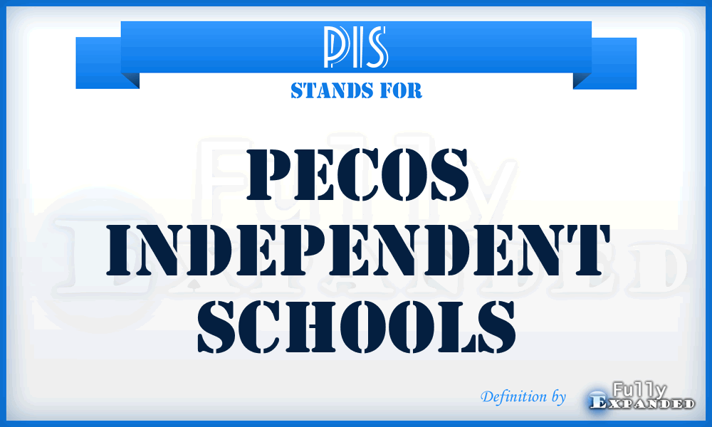 PIS - Pecos Independent Schools