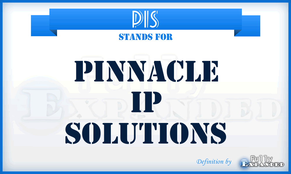 PIS - Pinnacle Ip Solutions