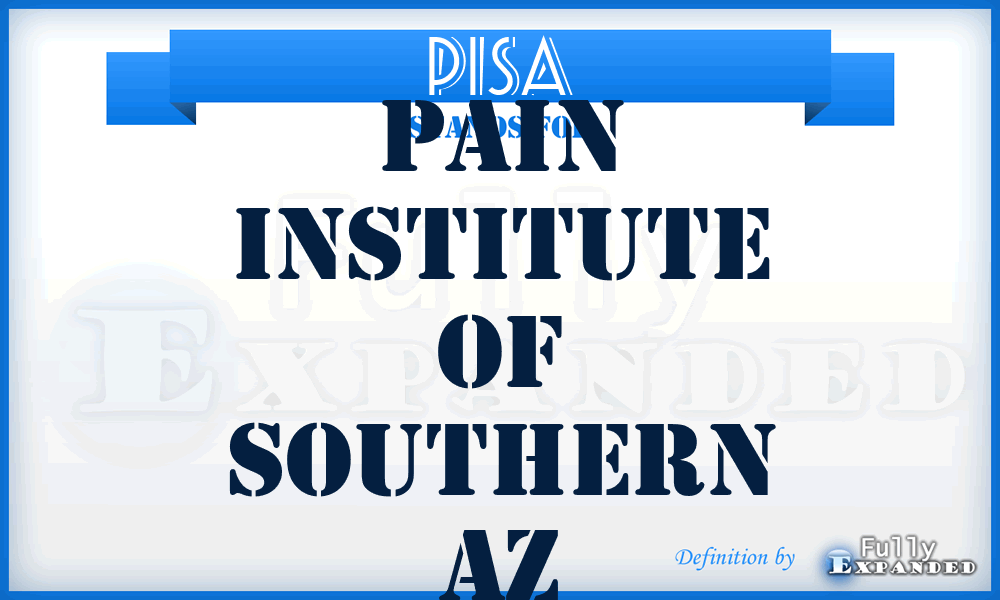 PISA - Pain Institute of Southern Az