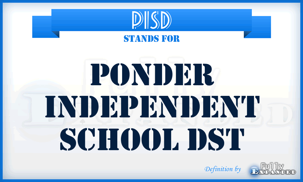 PISD - Ponder Independent School Dst