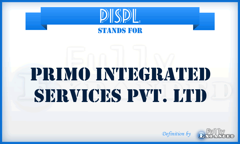 PISPL - Primo Integrated Services Pvt. Ltd