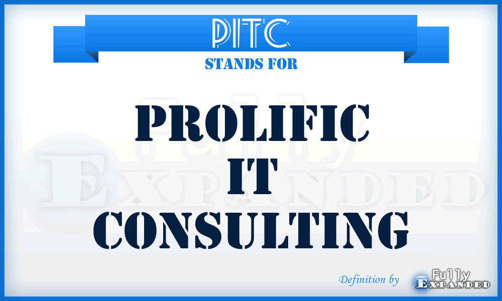 PITC - Prolific IT Consulting