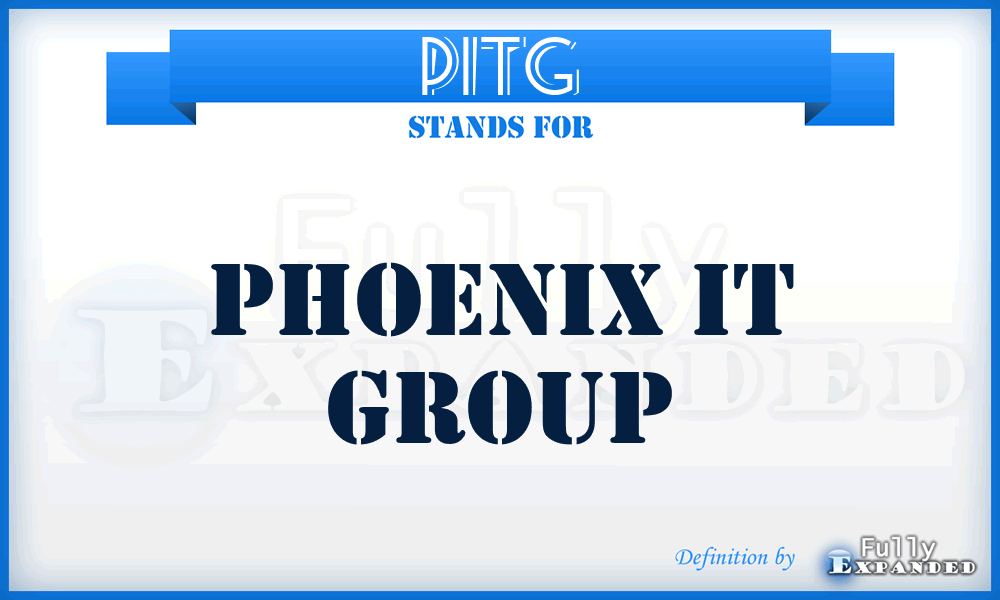 PITG - Phoenix IT Group