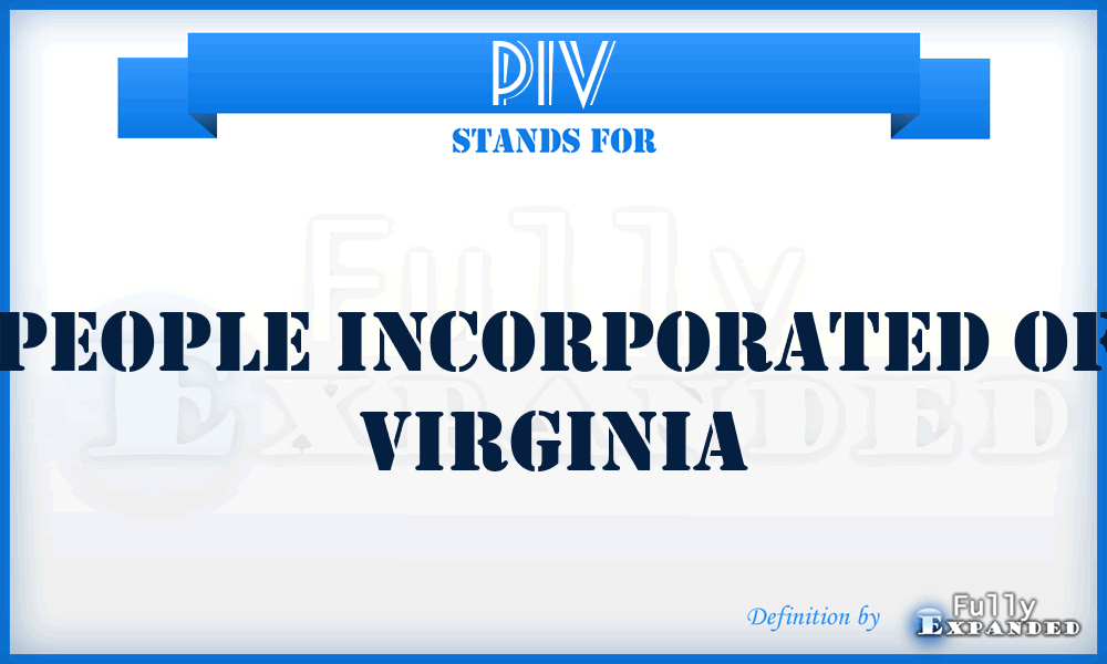 PIV - People Incorporated of Virginia