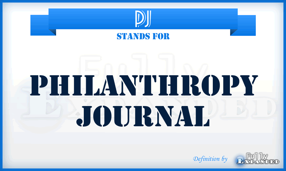 PJ - Philanthropy Journal