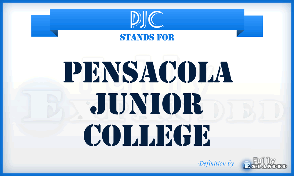 PJC - Pensacola Junior College