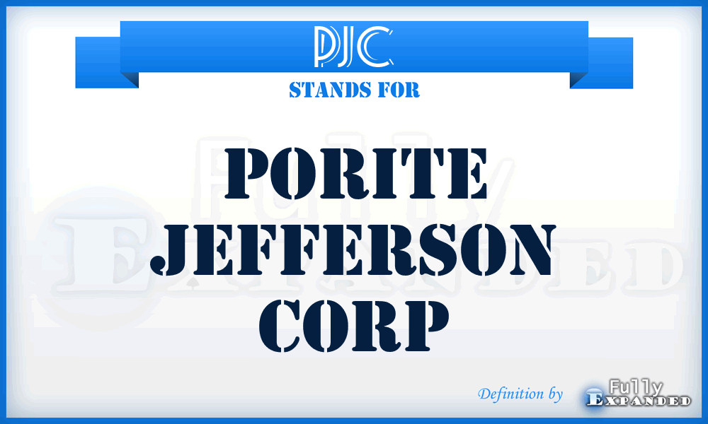 PJC - Porite Jefferson Corp
