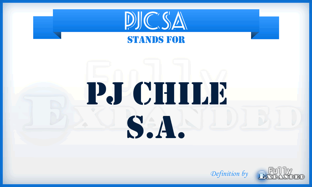 PJCSA - PJ Chile S.A.
