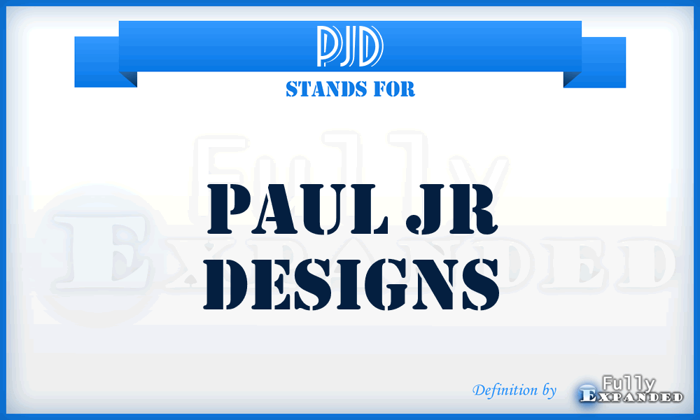 PJD - Paul Jr Designs