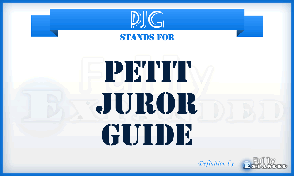 PJG - Petit Juror Guide