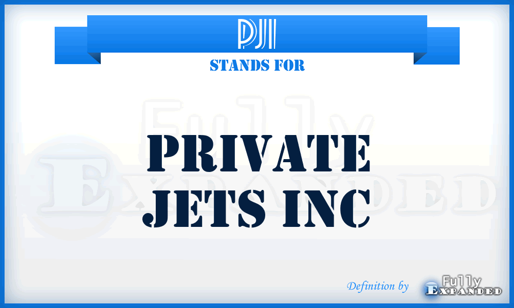PJI - Private Jets Inc