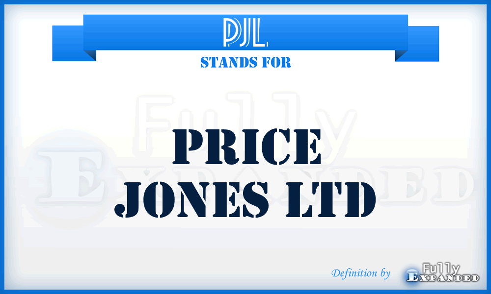 PJL - Price Jones Ltd