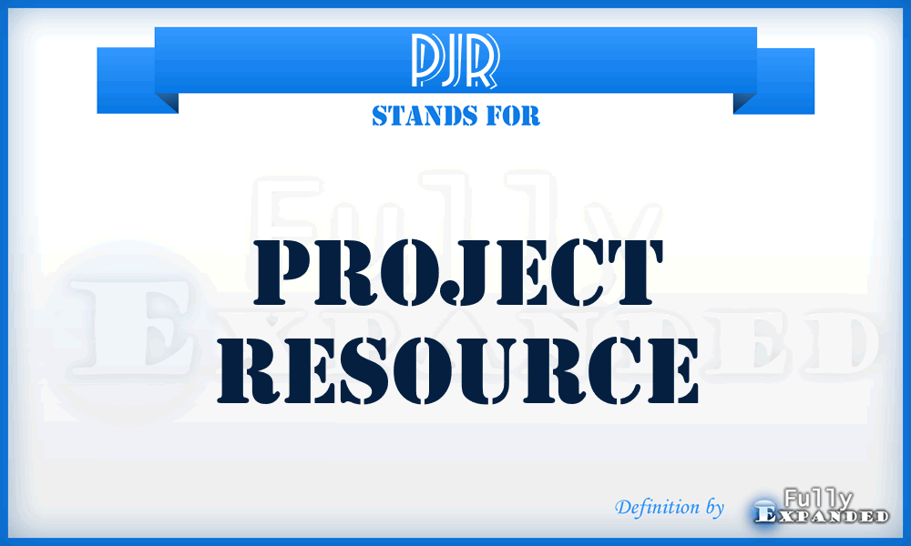 PJR - Project Resource