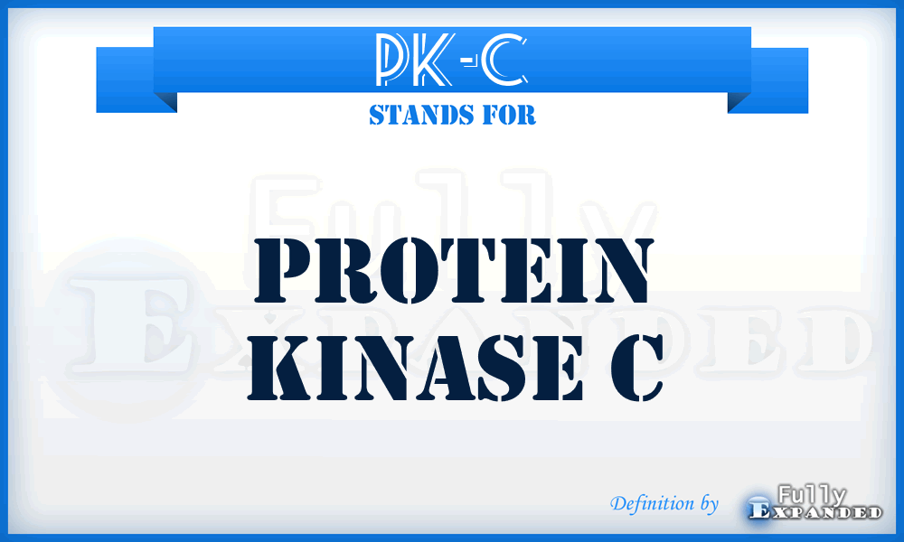 PK-C - protein kinase C