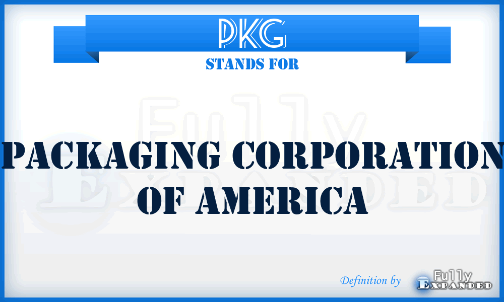 PKG - Packaging Corporation of America