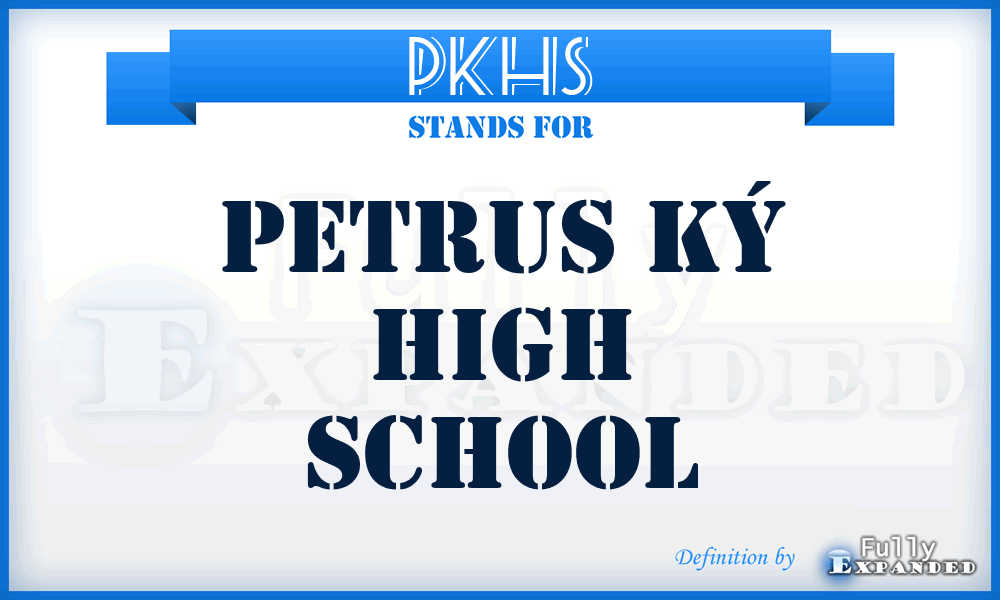 PKHS - Petrus Ký High School