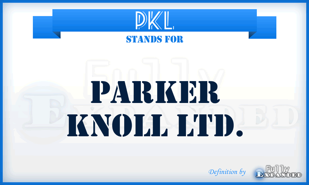 PKL - Parker Knoll Ltd.