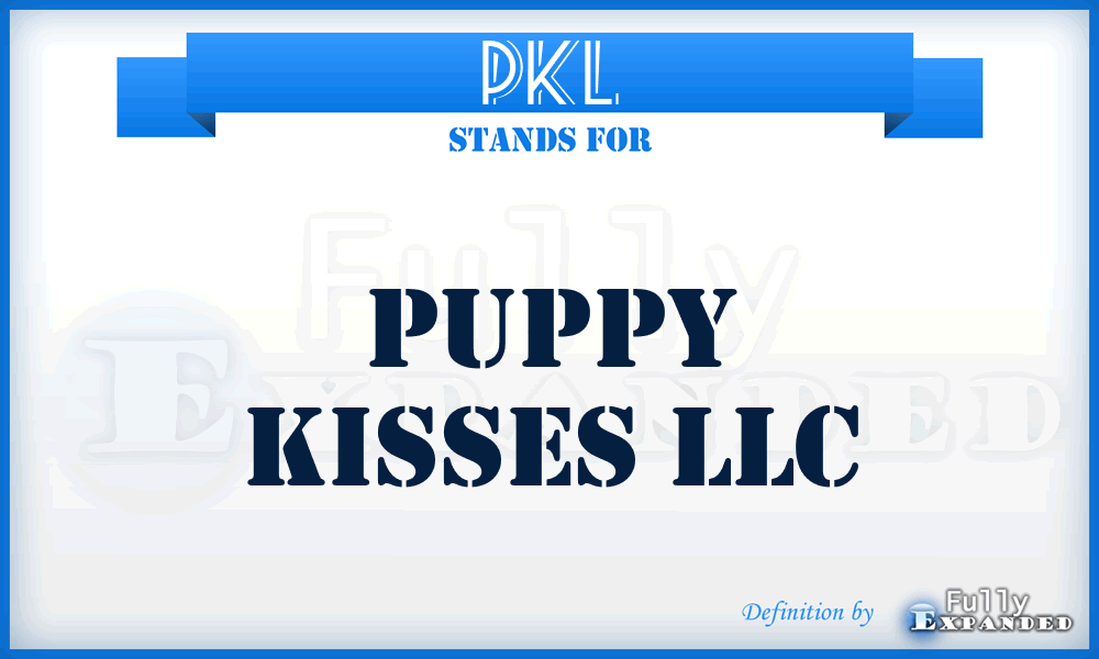 PKL - Puppy Kisses LLC