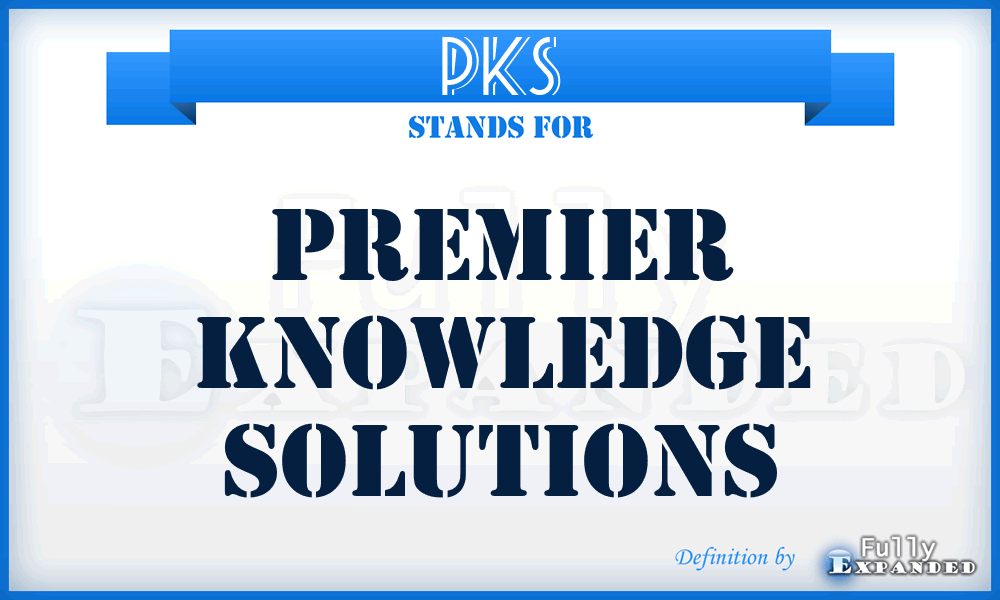 PKS - Premier Knowledge Solutions