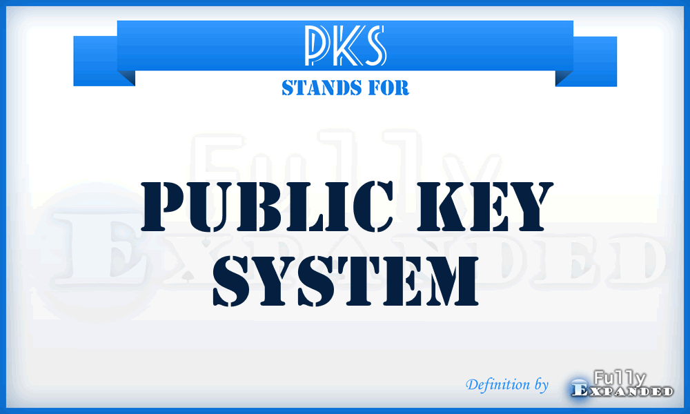 PKS - Public Key System