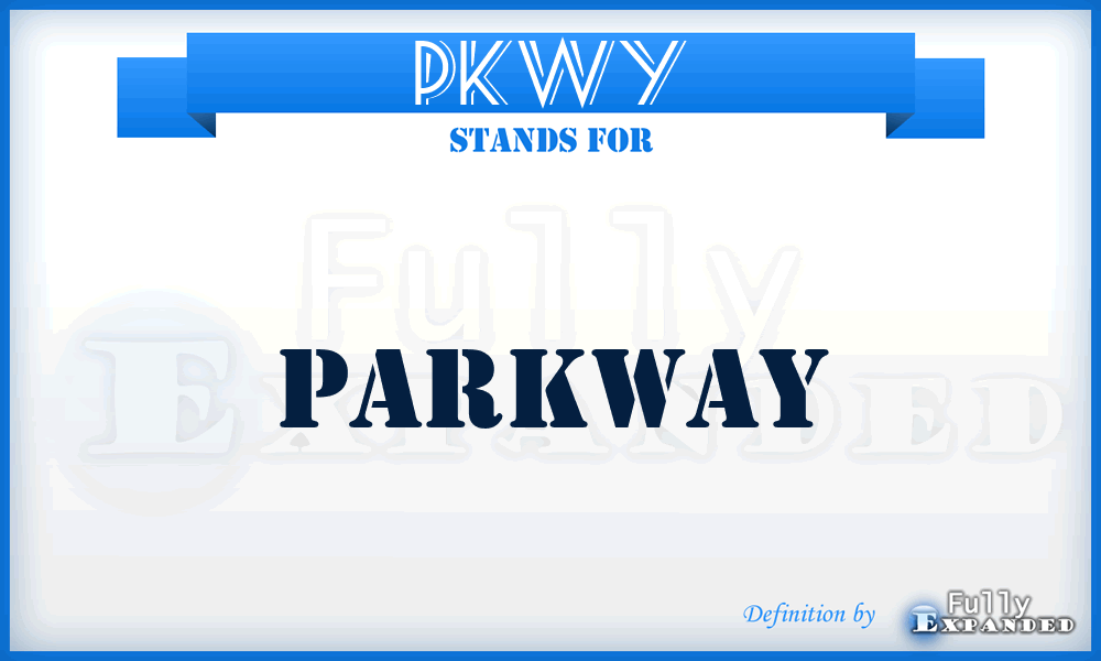 PKWY - Parkway
