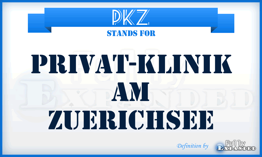 PKZ - Privat-Klinik am Zuerichsee